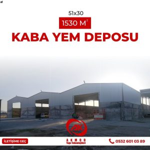 - 51x30 Kaba Yem Deposu Sağlıklı ve sürdürülebilir projelerimizle tanışmak için bizimle iletişim